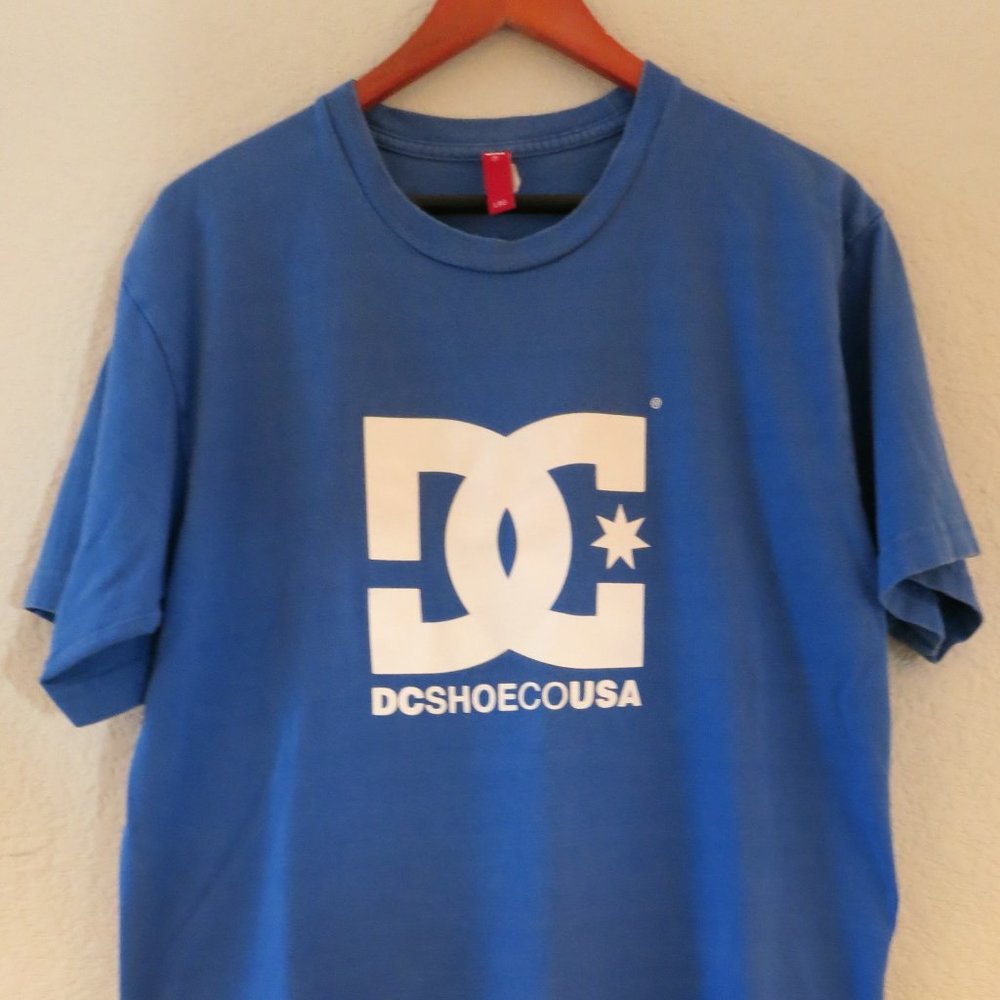 DC Vintage Skate T-Shirt, Large, Blue
